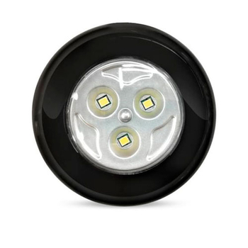 Светодиодный фонарь Smartbuy PUSH LIGHT 3 Вт 3AAA, черный (SBF-133-B)/360 - магазин электрооборудования amperomvolt.ru